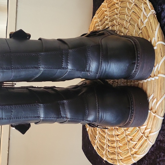 Frye  Black Zip-Up Boots WO's Size 7 EUC - Picture 6 of 12